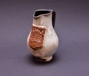 Dzbanek, mlecznik ceramiczny, szkliwiony lata 60