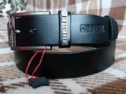 Nowy skórzany pasek męski - skóra naturalna – solidna klamra – Diesel
