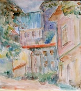 Obraz Czesława Rzepińskiego "Uliczka"