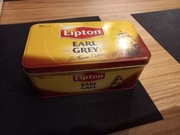 Pudełko metalowe opakowanie etui po herbacie Lipton Earl Grey 