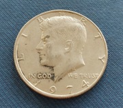 1/2 dolar 1974 half dollar Kennedy