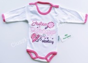 Body niemowlęce "Jestem Najpiękniejsza" r.80