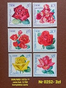 Znaczki flora:0252: kwiaty- DDR/NRD 1972r **- 2 pozycje