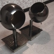 Kinkiet metalowy grafitowy OBI (2 sztuki)