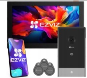 Wideodomofon Ezviz CP7 2-Żyłowy Brama Czytnik Kamera Aplikacja Ekran 7" 2K