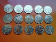 komplet monet 2zł 2011r 15szt jak na foto