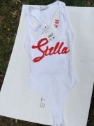 H&m x Stella McCartney body białe logo XS S M