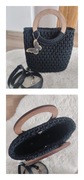 Handmade torebka z sznurka poliestrowego czarna
