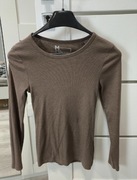 Bluzka prążkowana New Yorker FSBN Sister rozmiar M 2-pak czekolada/beż