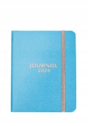 Kalendarz 2026 Journal mały terminarz A6 tygodniowy twardy z gumką
