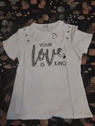 T-shirt bialy że zdobieniem