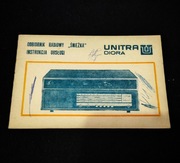 UNITRA MK-232P + DIORA ŚNIEŻKA instrukcje schematy karta gwarancyjna PRL