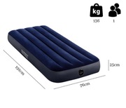 Materac dmuchany jednoosobowy INTEX