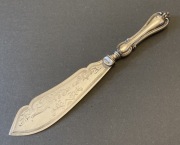 WMF cudny posrebrzany nóż do tortu, katalog XIXw