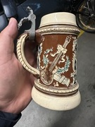 Stary ceramiczny niemiecki kufel do piwa kolekcjonerski 0.3l nr 1045