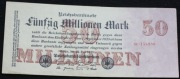 " Ros.47b  ( 7cyfr) 50 Mio.Mark 1923 stan 1- (AU)    za 12,,99 zl "