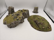 Zestaw terenów - górski krajobraz. Bolt Action, LoTR i inne