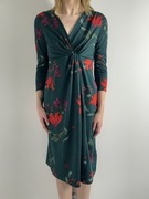 Zielona sukienka midi w kwiatowy wzór rozm. M The Collection