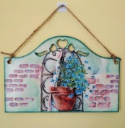 Handmade Obrazek DONICZKA decoupage 