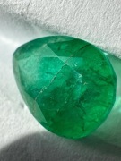 Naturalny Szmaragd z Zambii 2,87 ct Certyfikat ICA GemLab Szlif Gruszka