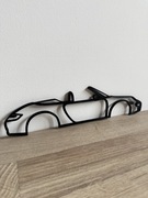 Dekoracja Ścienna Porsche 997 Cabrio Sylwetka Samochód Ozdoba Na Ścianę