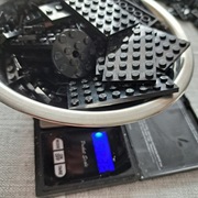 Lego czarne płaskie płytki małe platformy 152g