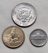 USA 5 cent, Pół Dolara 1981 r Dolar Delaware 