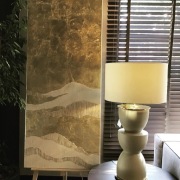 Obraz na płótnie złoto biały struktura 60x150cm