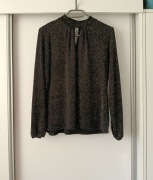 Błyszcząca bluzka damska długi rękaw New Look rozm.M/L
