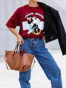 T-shirt damski Basic oversize PRINT NADRUK  Polska marka 