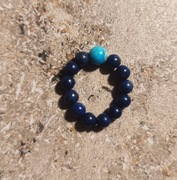 Pierścionek regulowany prawdziwe kamienie 