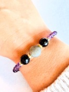 Bransoletka intencyjna z kamieni naturalnych "Cicha ochrona"