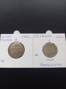 2 1/2Groschen 1842 i 1/12 Talara 1764 r , srebro