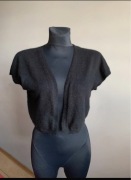 Next bolerko czarne krótki rękaw z angory L XL XXL