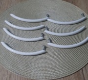 Uchwyty meblowe białe 7 sztuk