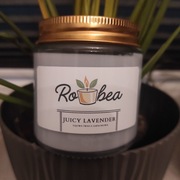 Świeca sojowa "Lavender Juicy" jasnofioletowa