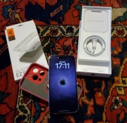 Apple iPhone 14 PRO 128GB Srebrny + szkło Spigen