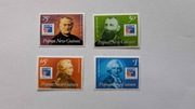 Papua Nowa-Gwinea Sw 845-48** znani Francuzi