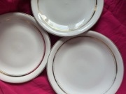 Trzy nieduże talerze obiadowe - Lubiana