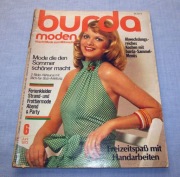 Burda Moden 6/1973 + wykroje Vintage Moda szycie krawiectwo