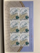 ZNACZEK ARKUSZ BLOCZEK 400. ROCZNICA PRZYBYCIA POLAKÓW DO AMERYKI 2008 rok