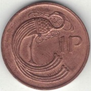 Irlandia 1 penny pens 1979 - 20,32 mm