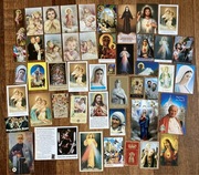 Święte obrazki Jan Paweł Matka Teresa Maksymilian Kolbe 48 szt