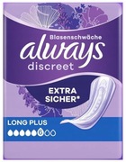 Always Discreet Wkładki na nietrzymanie moczu Long Plus (6) 16szt.