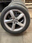 Komplet Kół, felgi Ronal 4H0601025C, opony HANKOOK 235/55 R19 zimowe