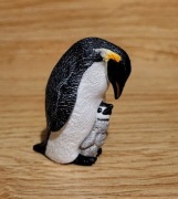 Schleich pingwin z młodym figurka model wycofany z 2010 r.