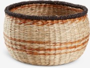 Kosz pleciony  Ś30xW16cm naturalny 