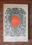 Poezje wybrane Jan Kochanowski 1954 rok unikat 