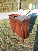 Stojak na worki, segregacja, drewniany