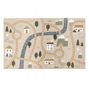 Dywan dla dzieci ulice drogi boho beżowy  Atmosphera 100 x 150 cm